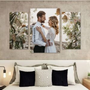 Quadro Decorativo Sala Quarto Personalizado Mosaico Tecido